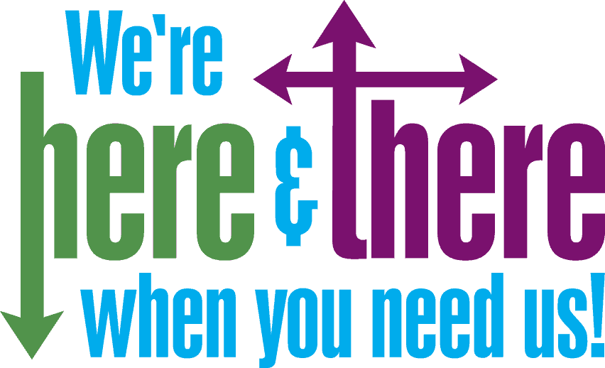 HereAndThereLogo We're here & there when you need us!
